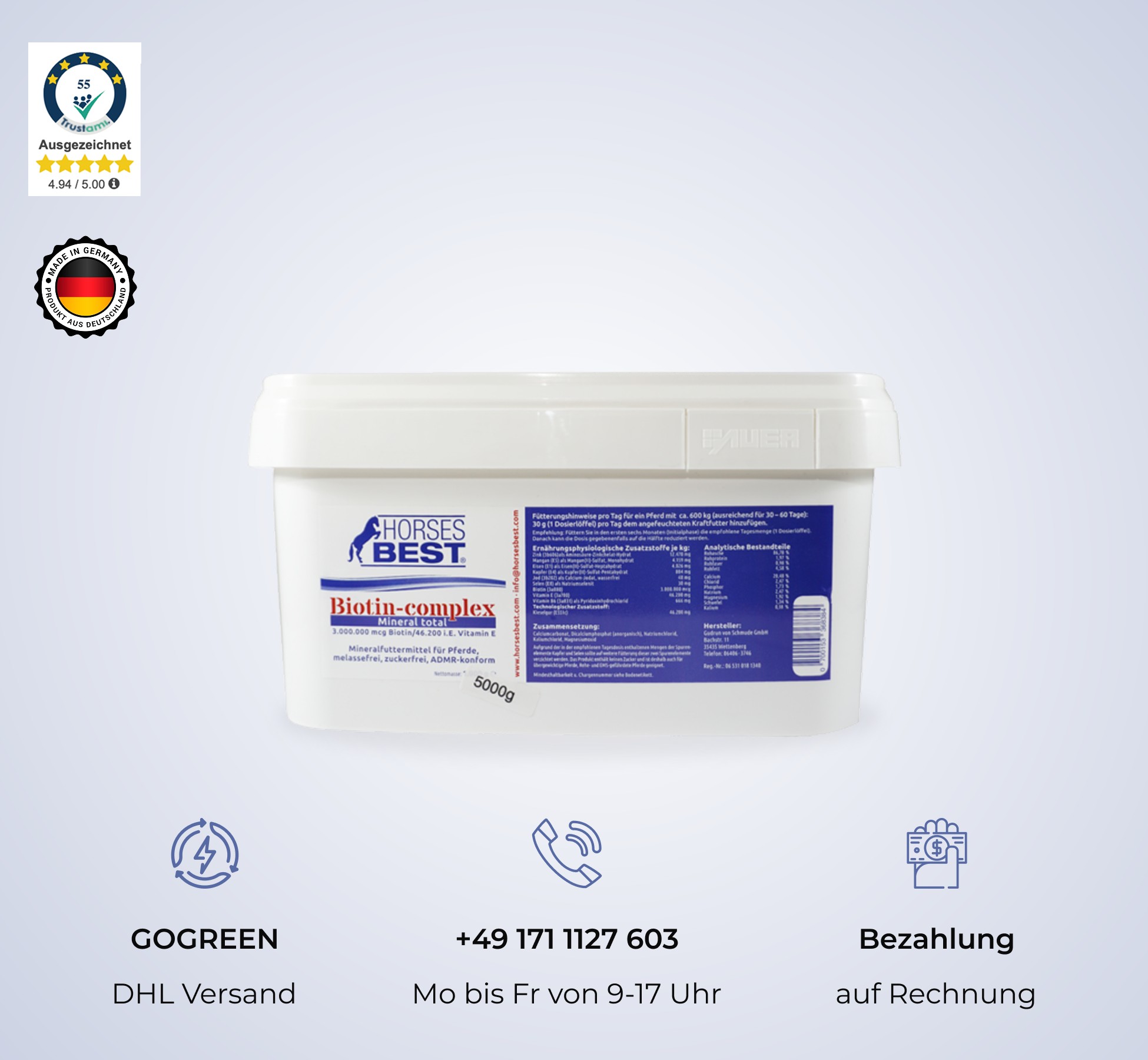 HORSESBEST® Biotin Complex MineralTotal (5.000gr)